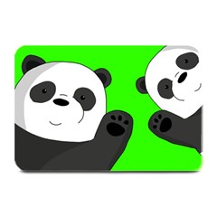 Cute Pandas Plate Mats by Valentinaart