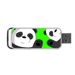 Cute Pandas Portable Usb Flash (one Side) by Valentinaart