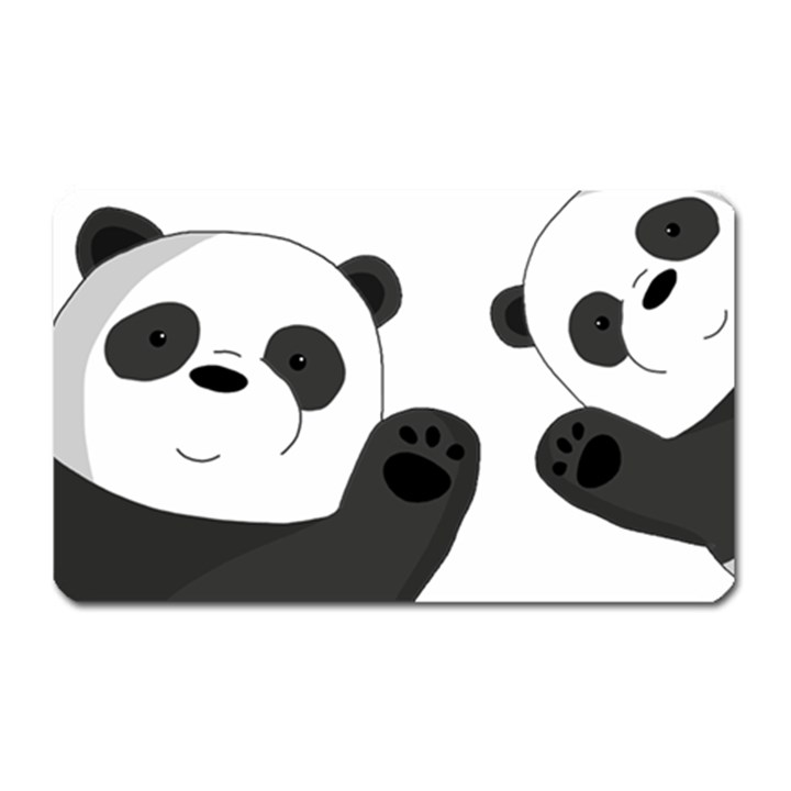 Cute pandas Magnet (Rectangular)