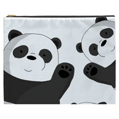 Cute Pandas Cosmetic Bag (xxxl)  by Valentinaart