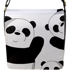 Cute Pandas Flap Messenger Bag (s) by Valentinaart