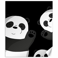 Cute Pandas Canvas 20  X 24   by Valentinaart