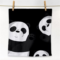 Cute Pandas Face Towel by Valentinaart