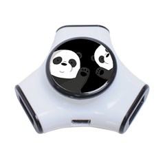 Cute Pandas 3-port Usb Hub by Valentinaart