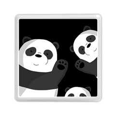 Cute Pandas Memory Card Reader (square)  by Valentinaart