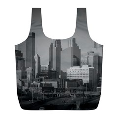 Minneapolis Minnesota Skyline Full Print Recycle Bags (l)  by BangZart