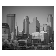 Minneapolis Minnesota Skyline Double Sided Flano Blanket (small) 