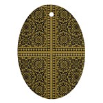Seamless Pattern Design Texture Oval Ornament (Two Sides) Front