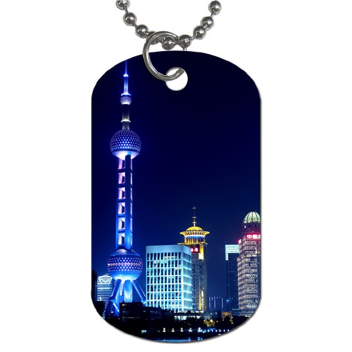 Shanghai Oriental Pearl Tv Tower Dog Tag (Two Sides)