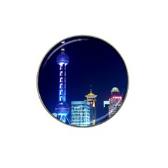 Shanghai Oriental Pearl Tv Tower Hat Clip Ball Marker (4 Pack) by BangZart