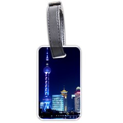 Shanghai Oriental Pearl Tv Tower Luggage Tags (one Side) 