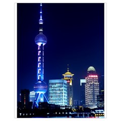 Shanghai Oriental Pearl Tv Tower Drawstring Bag (small)