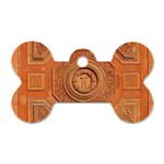 Symbolism Paneling Oriental Ornament Pattern Dog Tag Bone (One Side) Front