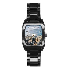 Shanghai The Window Sunny Days City Stainless Steel Barrel Watch