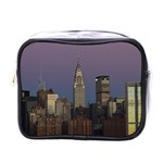 Skyline City Manhattan New York Mini Toiletries Bags Front