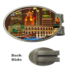 Shanghai Skyline Architecture Money Clips (oval)  by BangZart