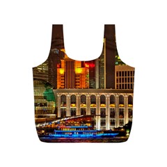 Shanghai Skyline Architecture Full Print Recycle Bags (s) 