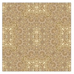 Ornate Golden Baroque Design Large Satin Scarf (square) by dflcprints