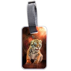 Cute Little Tiger Baby Luggage Tags (two Sides) by FantasyWorld7