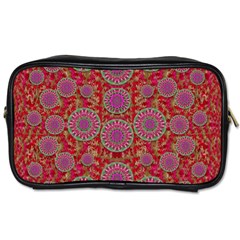 Hearts Can Also Be Flowers Such As Bleeding Hearts Pop Art Toiletries Bags 2-side by pepitasart