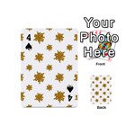 Graphic Nature Motif Pattern Playing Cards 54 (Mini)  Front - Spade4