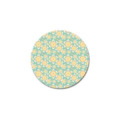 Seamless Pattern Blue Floral Golf Ball Marker (10 Pack) by paulaoliveiradesign