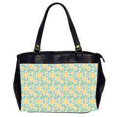 Seamless Pattern Blue Floral Office Handbags (2 Sides)  by paulaoliveiradesign