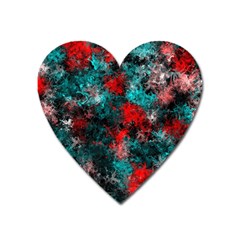 Squiggly Abstract D Heart Magnet