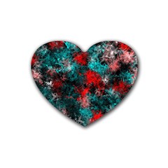 Squiggly Abstract D Heart Coaster (4 pack) 