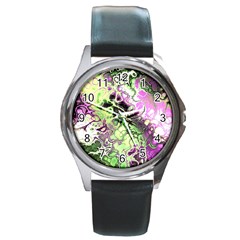 Awesome Fractal 35d Round Metal Watch