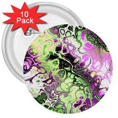 Awesome Fractal 35d 3  Buttons (10 pack) 