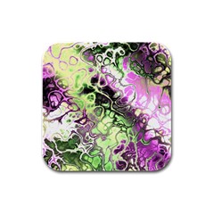 Awesome Fractal 35d Rubber Square Coaster (4 pack) 