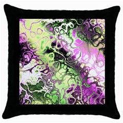 Awesome Fractal 35d Throw Pillow Case (Black)