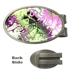 Awesome Fractal 35d Money Clips (Oval) 