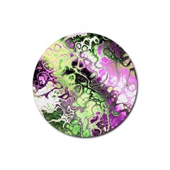 Awesome Fractal 35d Rubber Round Coaster (4 pack) 