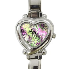 Awesome Fractal 35d Heart Italian Charm Watch