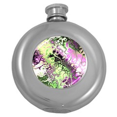 Awesome Fractal 35d Round Hip Flask (5 oz)
