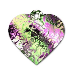 Awesome Fractal 35d Dog Tag Heart (One Side)