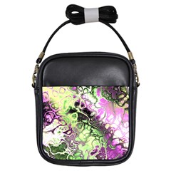 Awesome Fractal 35d Girls Sling Bags