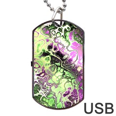 Awesome Fractal 35d Dog Tag USB Flash (Two Sides)