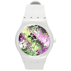 Awesome Fractal 35d Round Plastic Sport Watch (M)