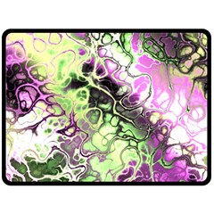 Awesome Fractal 35d Double Sided Fleece Blanket (Large) 