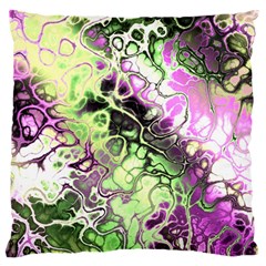Awesome Fractal 35d Large Flano Cushion Case (One Side)