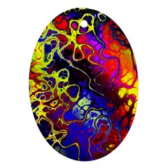 Awesome Fractal 35c Ornament (Oval)