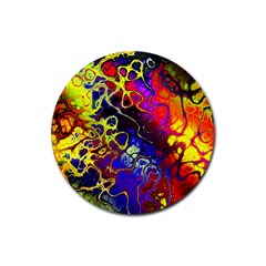 Awesome Fractal 35c Rubber Round Coaster (4 pack) 