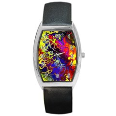 Awesome Fractal 35c Barrel Style Metal Watch