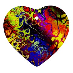 Awesome Fractal 35c Heart Ornament (Two Sides)