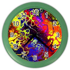 Awesome Fractal 35c Color Wall Clocks