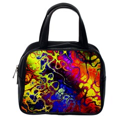 Awesome Fractal 35c Classic Handbags (One Side)