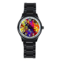 Awesome Fractal 35c Stainless Steel Round Watch